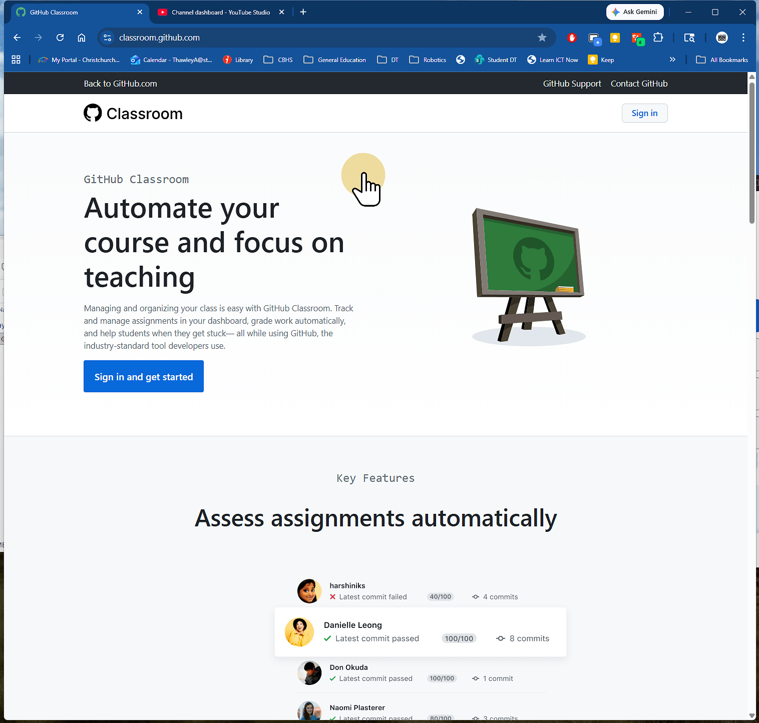Go to classroom.github.com