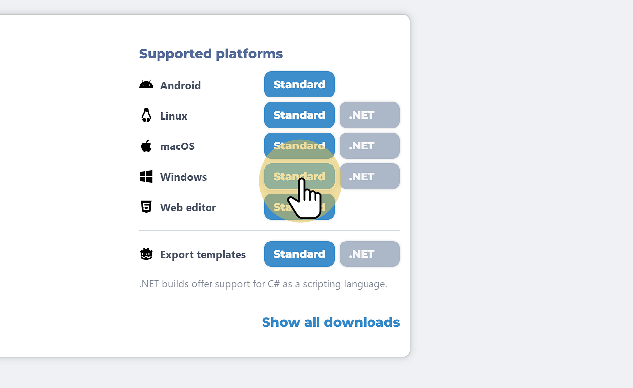 Click the correct operating system