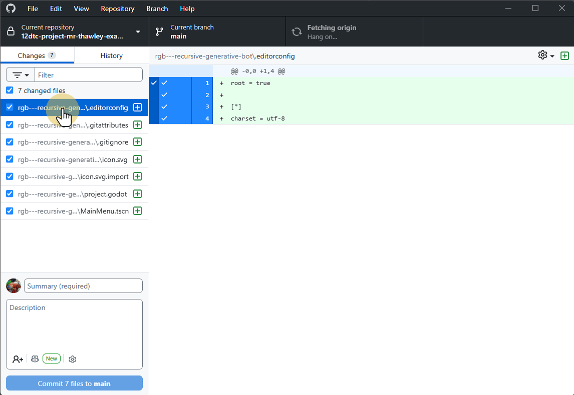 Switch back to GitHub Desktop