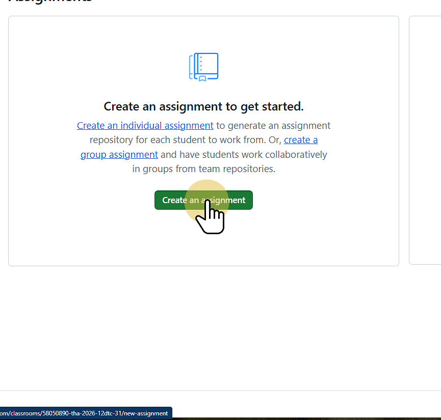 Click Create an Assignment