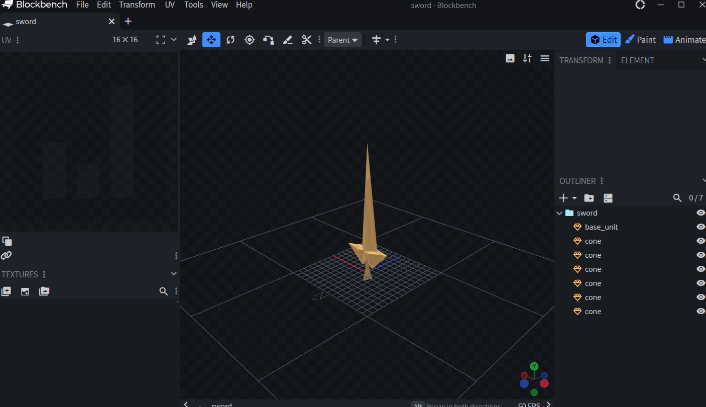 Creating models in Blockbench and using in Godot 4.