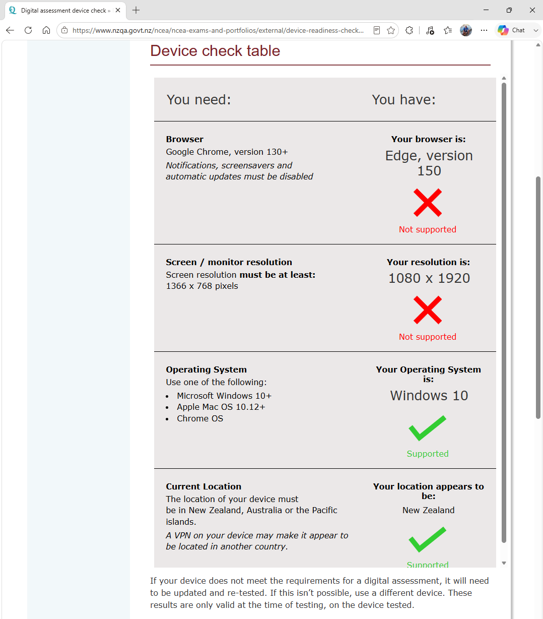 NZQA, Browsers, BYOD Schools and Parental Controls